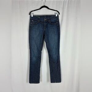 Lilly Pulitzer Straight-Leg Jeans in Dark Blue Denim